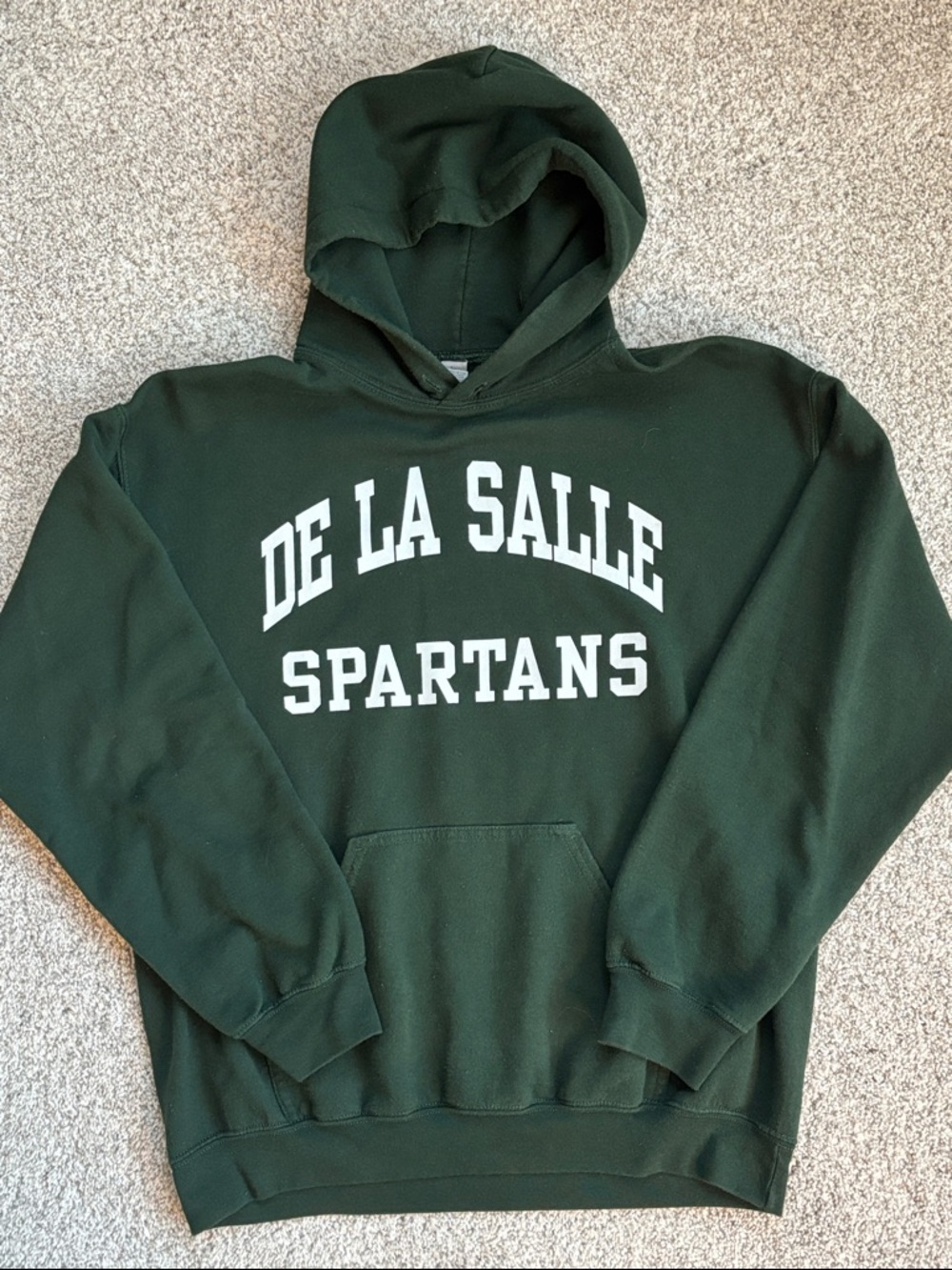 Gildan Dark Green 'De La Salle Spartans' Hooded Sweatshirt